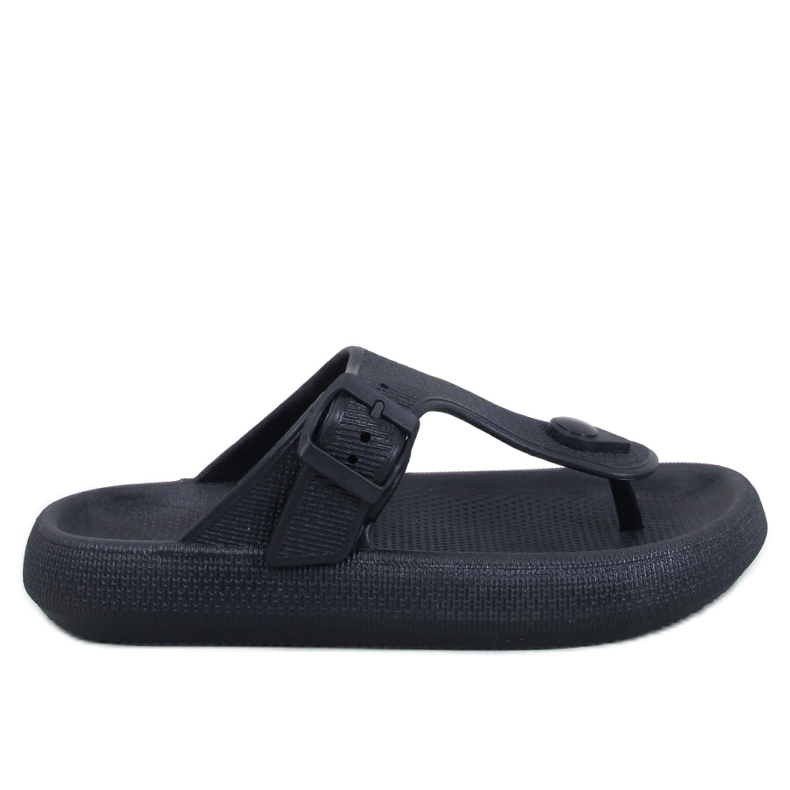 Sadier Black soft foam flip-flops