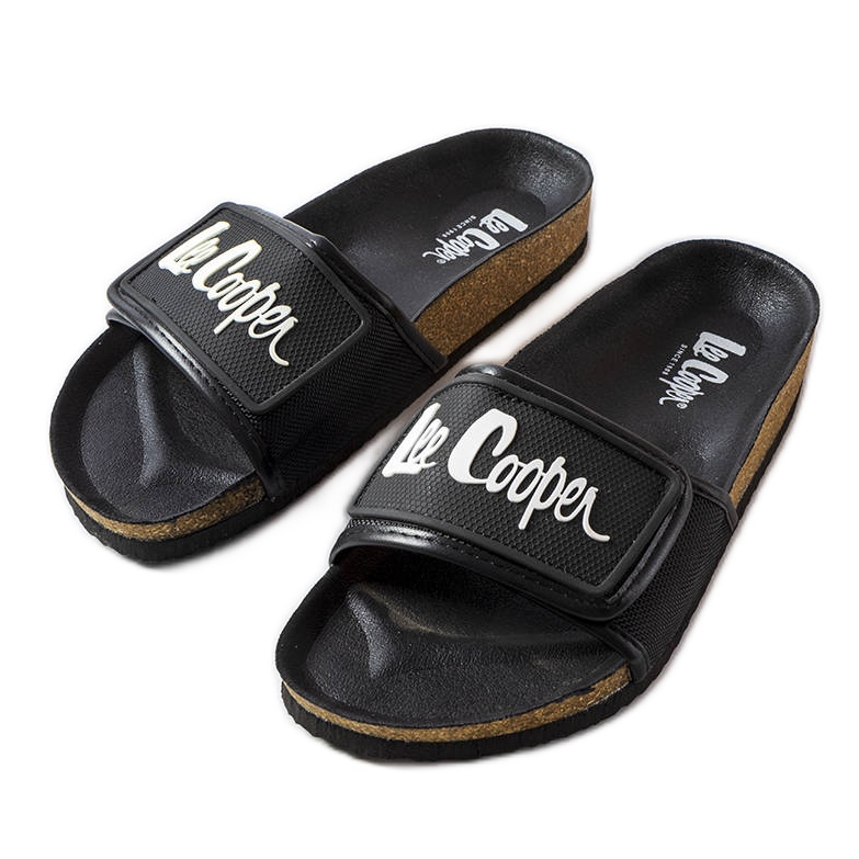 Lee Cooper LCW-22-35-1189L black slides