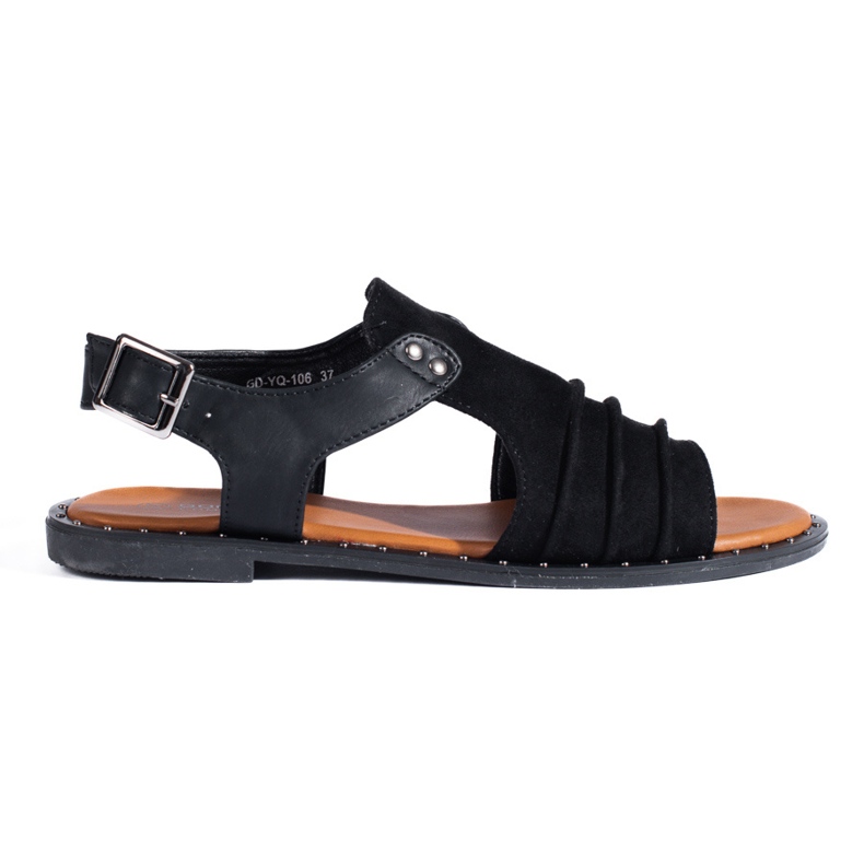 Shelovet black suede sandals Shelovet black suede sandals