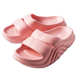 Pink rubber slippers from Geneve