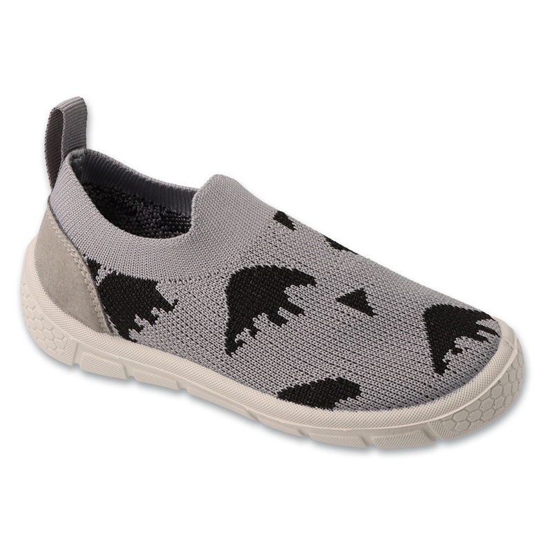 Befado baby slippers gray 102x005 black appl grey Befado baby slippers gray 102x005 black appl grey