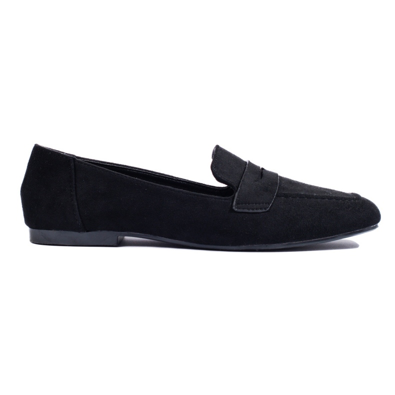 Women's black suede Shelovet loafers