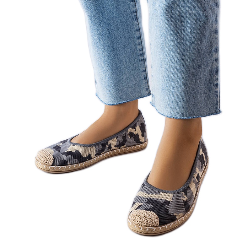 Gray slip-on espadrilles from Benedum grey