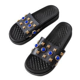 Black decorated slides from Montesarchio