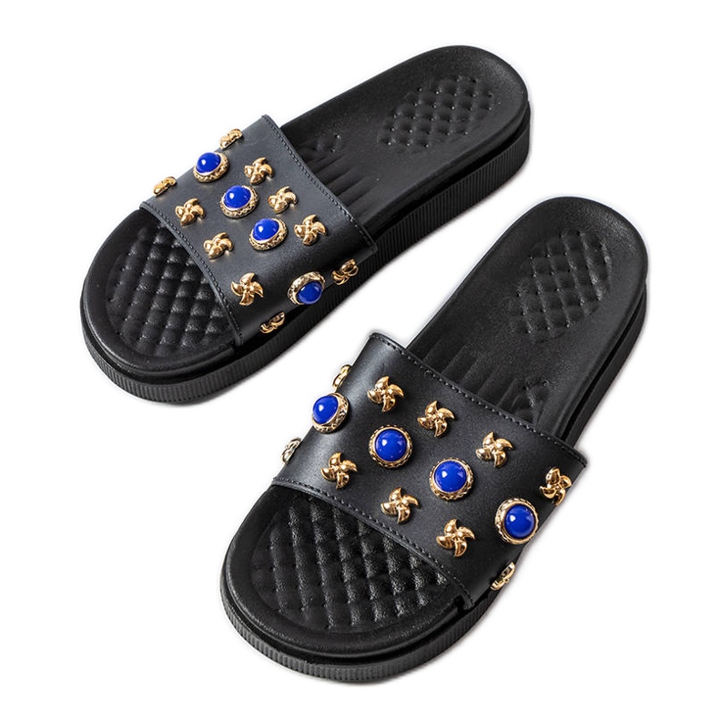 Black decorated slides from Montesarchio Black decorated slides from Montesarchio