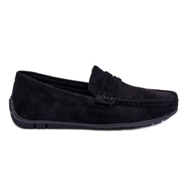 Men's Wesley Black Suede Loafers
