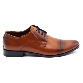 Olivier 288 brown men's leather shoes