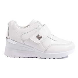 Shelovet wedge sneakers white