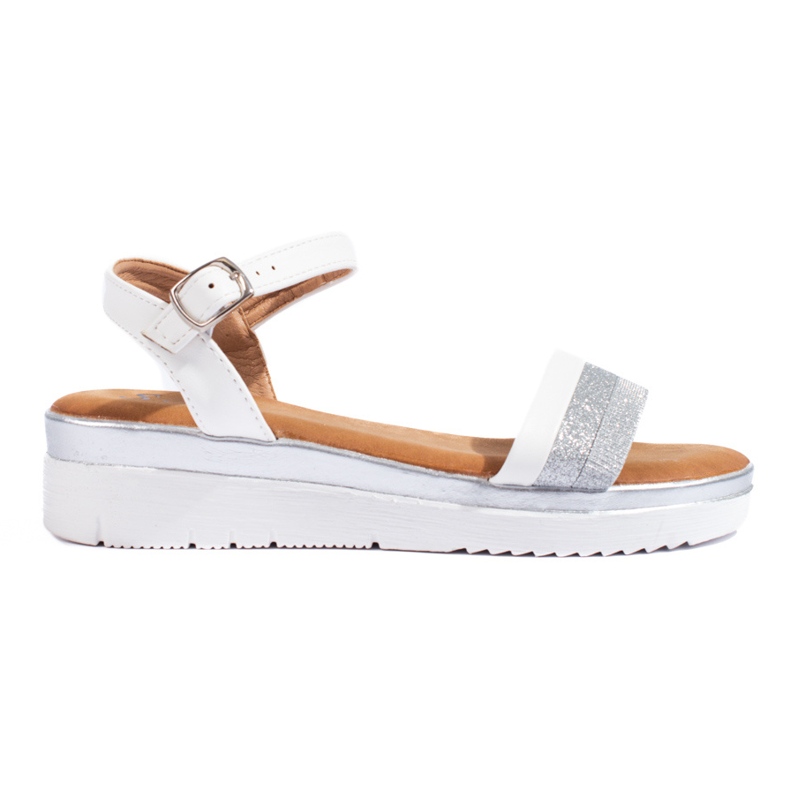 Women's platform sandals Shelovet white Women's platform sandals Shelovet white