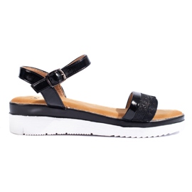 Women's platform sandals Shelovet black Women's platform sandals Shelovet black
