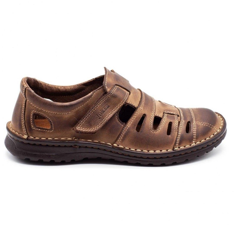 Joker Men's openwork shoes 501 brown