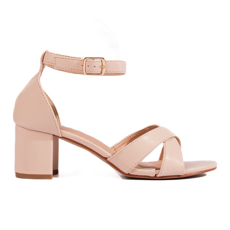 Women's Shelovet beige heeled sandals