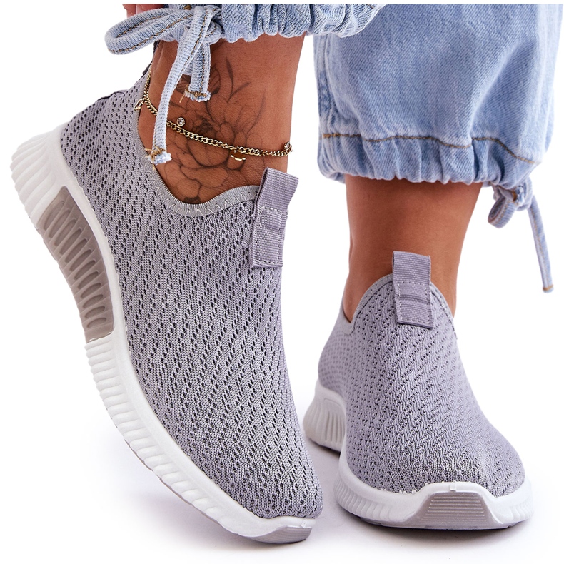 Classic Slip-On Sport Shoes Gray grey