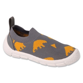 Befado children's shoes gray and orange 102X004 grey Befado children's shoes gray and orange 102X004 grey