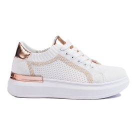 Textile platform sneakers Shelovet white Textile platform sneakers Shelovet white