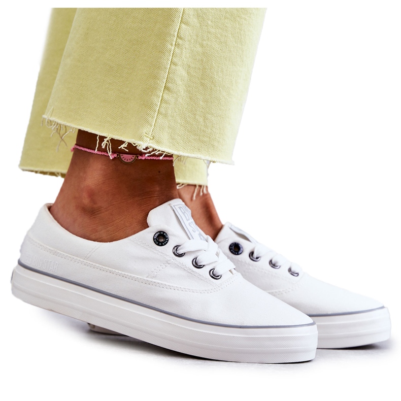 Women's Cloth Sneakers Big Star KK274017 White