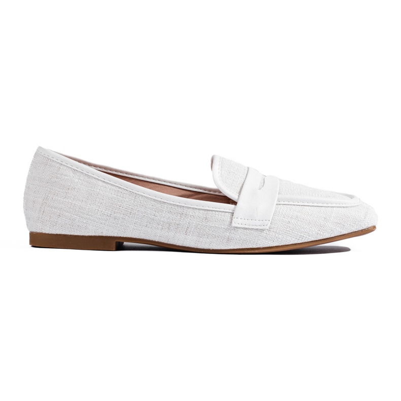 Women's elegant white Shelovet loafers