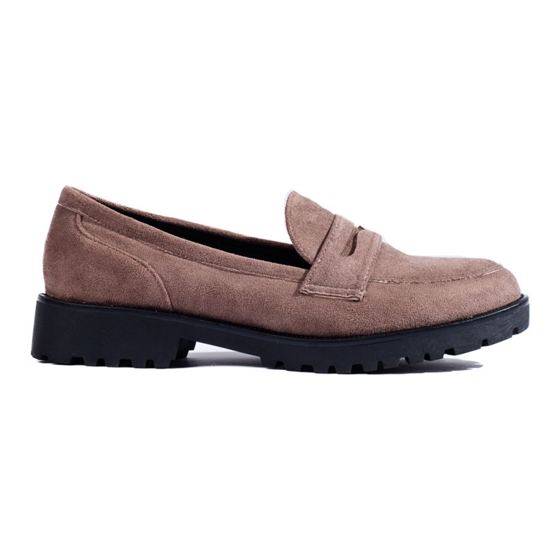 Women's dark beige suede shoes Shelovet Women's dark beige suede shoes Shelovet