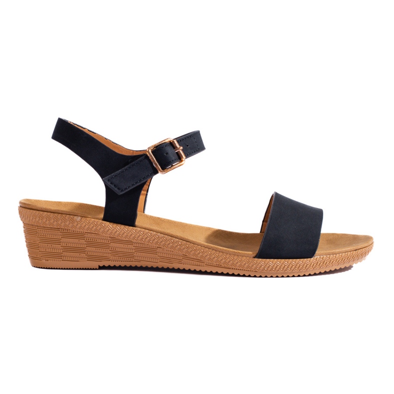 Women's platform sandals black Shelovet