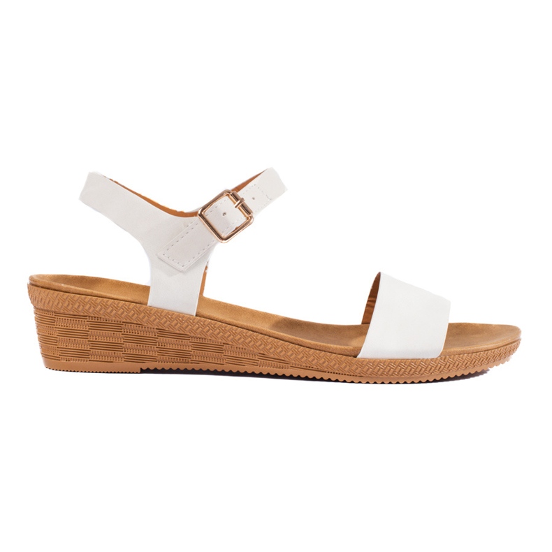 Women's platform sandals white Shelovet Women's platform sandals white Shelovet