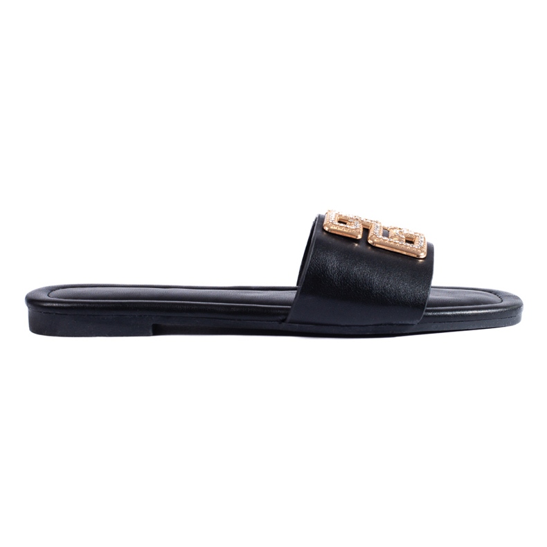 Elegant black Shelovet women's slippers