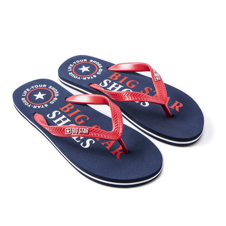 Navy flip-flops Big Star LL174428 blue