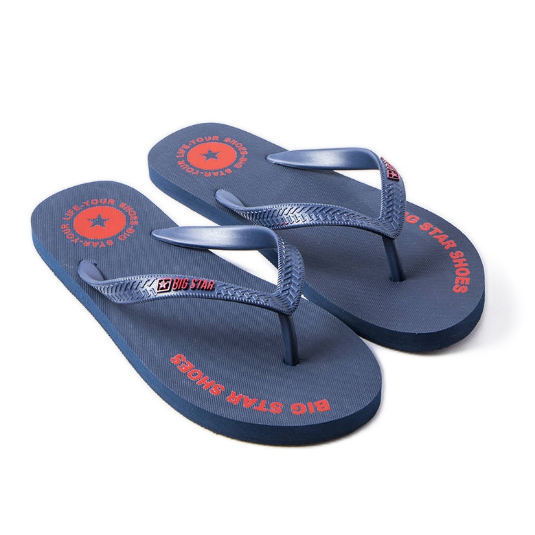 Navy flip-flops Big Star LL174424 blue
