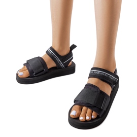 Big Star black foam sandals LL274784