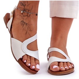 Flat Women's Sandals S.Barski 541-22 Silver