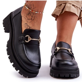 PS1 Women's Classic Platform Loafers Black Miracle
