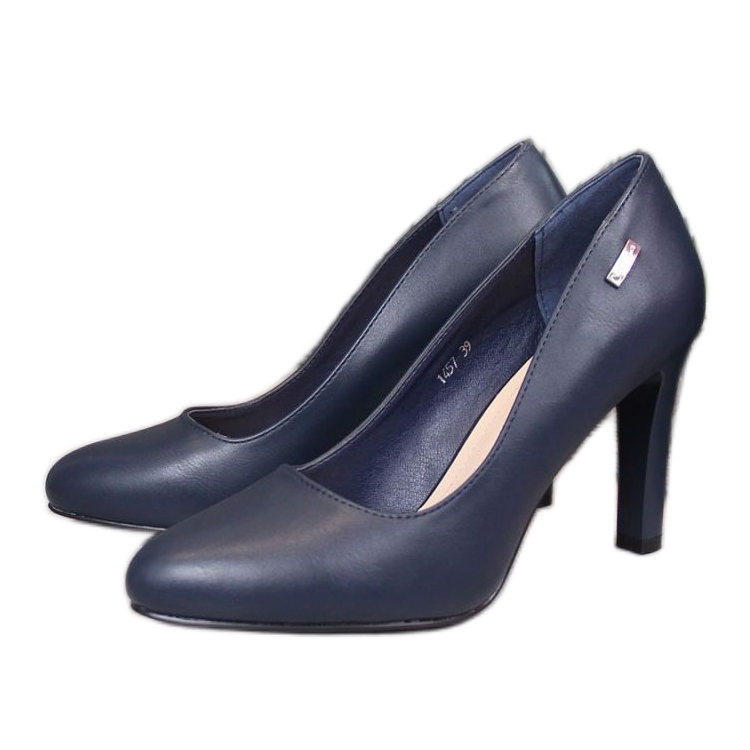 Pumps on the post Sergio Leone W SK3M navy blue