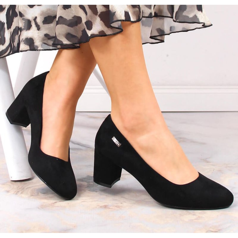 Suede high heel pumps Sergio Leone W SK314D black