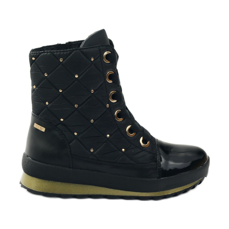 Caprice Snow boots Membrane 26204 Black boots yellow Caprice Snow boots Membrane 26204 Black boots yellow