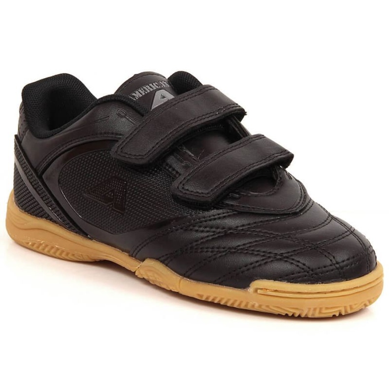 News American Club Jr. AM913 black indoor shoes with velcro