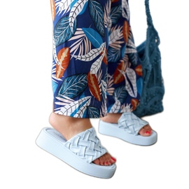 Blue platform sandals from Esposito Blue platform sandals from Esposito