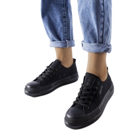 Black platform sneakers from Big Star LL274967