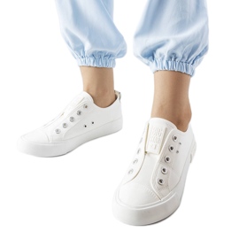 Big Star LL274162 white slip-on sneakers