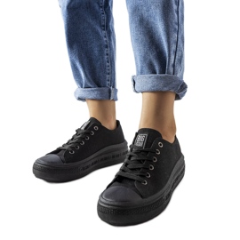 Black platform sneakers from Big Star LL274A176