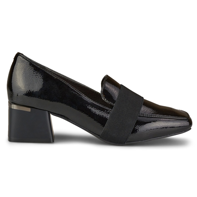La.Fi Patent leather pumps with low heels black