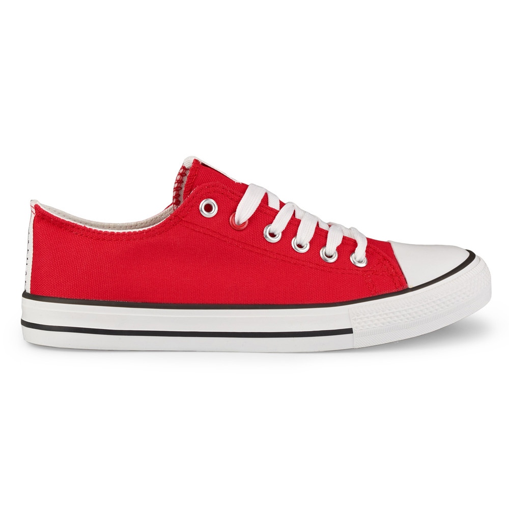 Women's Red Nurse Sneakers With White Cross