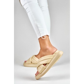 La.Fi Classic beige slippers