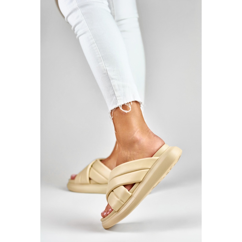 La.Fi Classic beige slippers