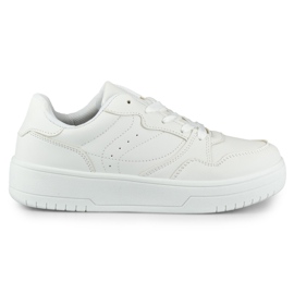 Emili's white classic sneakers