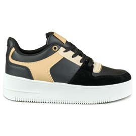 Fashionable women's black sports shoes Fashionable women's black sports shoes