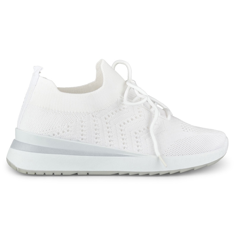 White wedge sports shoes