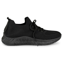 Women's black sports slip-on shoes Women's black sports slip-on shoes