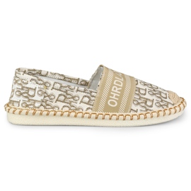 Women's beige slip-on shoes