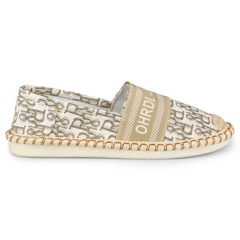 Women's beige slip-on shoes
