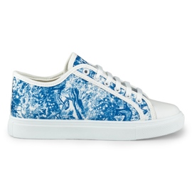 Women's white and blue sneakers Women's white and blue sneakers