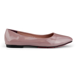 Women's purple lacquered ballerinas